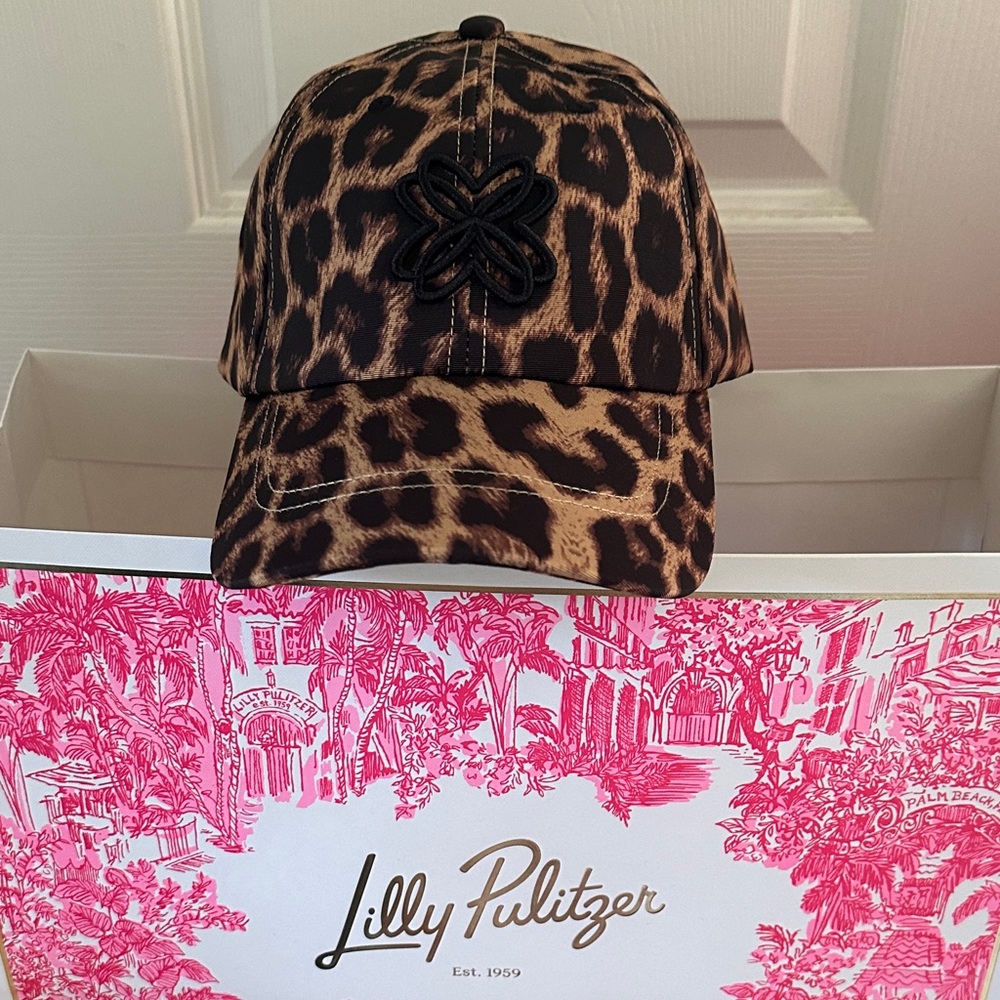 🆕🩷NWT• Lilly Pulitzer Leopard Print Baseball Cap - Picture 11 of 11